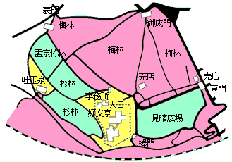 偕楽園の地図