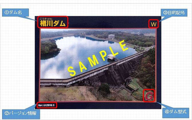 ダムカードの見方の画像