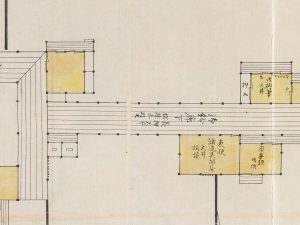 御鈴廊下（「水戸旧城之図」松戸市戸定歴史館所蔵より）の画像