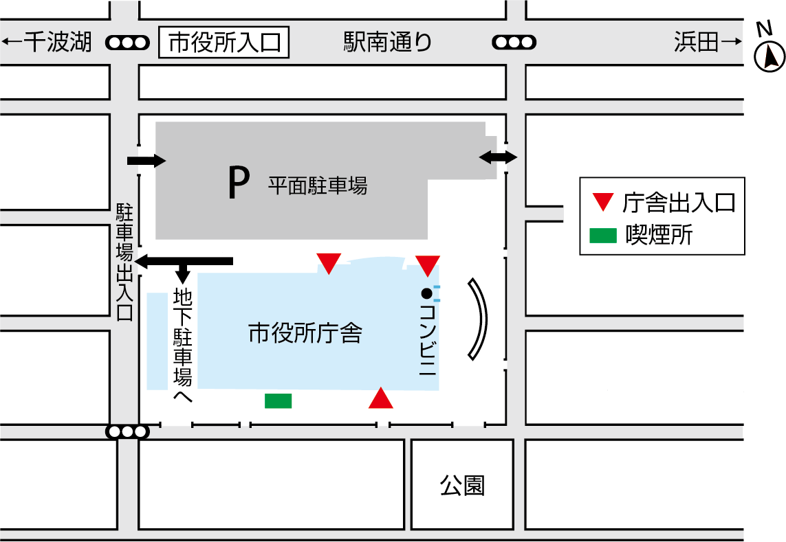 喫煙所案内図