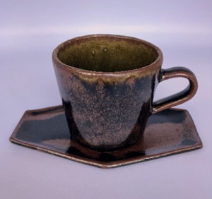 鉄砂黒コーヒーカップセット１