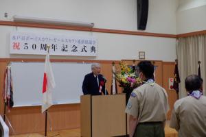 懇親会　教育長あいさつ