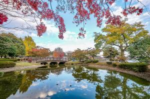 紅葉がきれいな千波湖