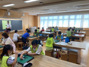 常磐小学校放課後学級オセロ講座