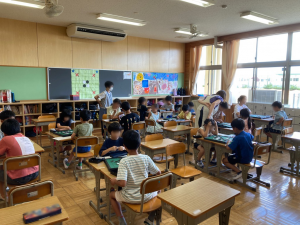 新荘小学校放課後学級オセロ講座