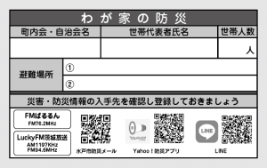 みと町内会・自治会カード（うら）