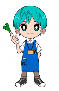 青髪のテツさんのイラスト