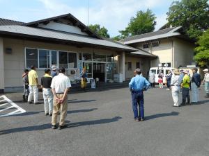 奉仕作業を開始時間の写真