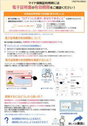 電子証明書有効期限おもて