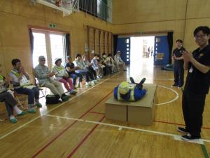 水戸市洪水ハザード避難訓練の様子6