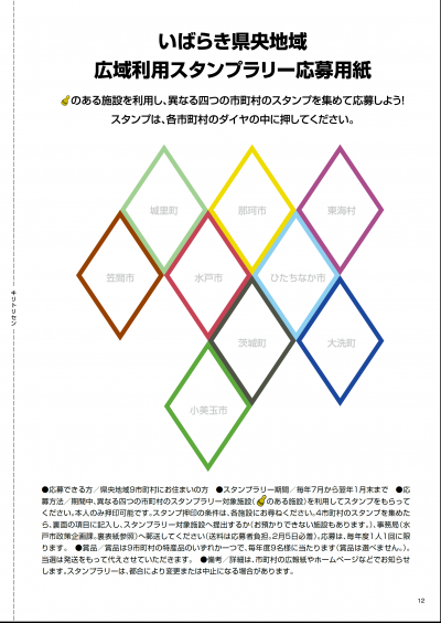 スタンプラリー応募用紙