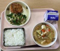 有機野菜を使った給食一例