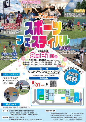第４回いばらき県央地域スポーツフェスティバルポスター表面