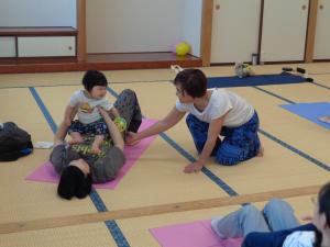 先生が指導している写真です