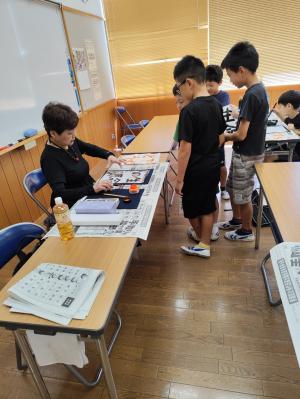 習字教室の様子写真②