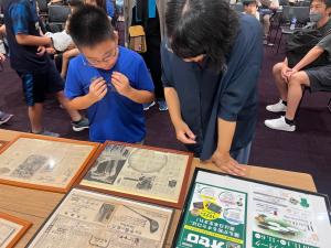 オセロ発売当時の資料展示の様子