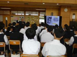 水戸二中語り部派遣の様子１