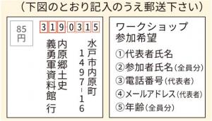 ワークショップ申込