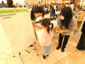 ガラポン抽選会の様子