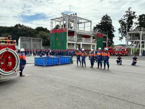 整列途中14分団