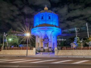 配水塔ライトアップ