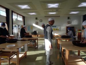 そば打ち体験教室写真１