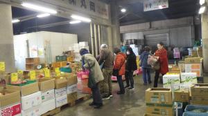 仲卸市場の見学の様子１