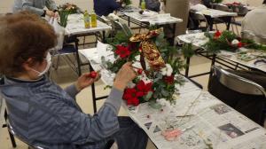 クリスマスリース作り教室の様子５