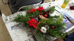 クリスマスリースの作品１