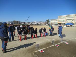 初期消火訓練の様子