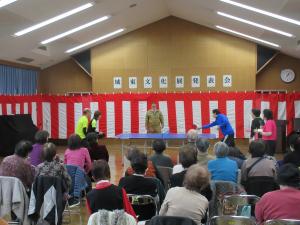 卓球のデモンストレーション