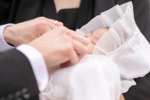 お宮参りの写真