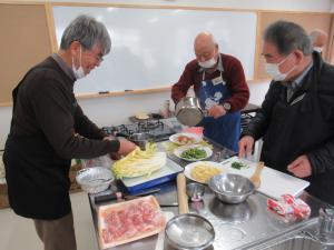 料理をしている写真です