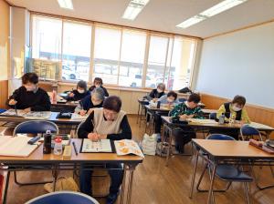 書道体験教室の様子1