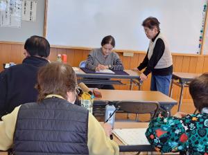 書道体験教室の様子2