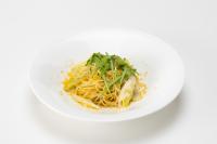 大洗町産「しらす」と長ネギのからすみ風パスタ写真