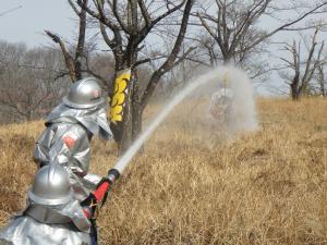 林野火災対応訓練