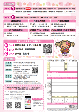 参考）R7みとちゃん健康マイレージ