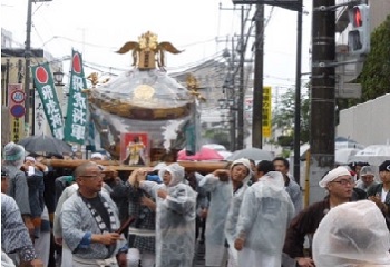 平成28年飛虎将軍里帰り神輿渡御を催行