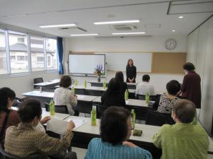吉田地区女性会小圷会長あいさつ
