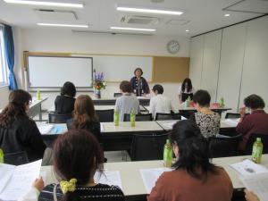 吉田地区女性防火クラブ菊池会長あいさつ