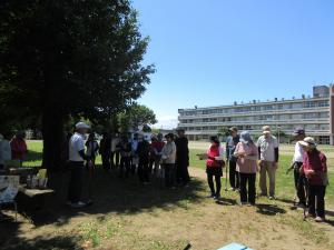 グラウンドゴルフ大会　開会式の様子