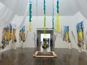 第57回水戸市芸術祭いけばな展の様子