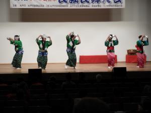 第57回水戸市芸術祭民謡民舞大会の様子