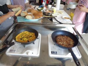 親と子の料理教室の様子その３