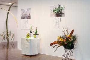 第57回水戸市芸術祭いけばな展のパネル展の様子2