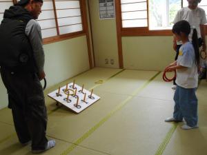 輪投げの様子