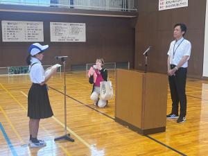 入所式の様子