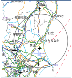 居住地から市民会館まで80km以上