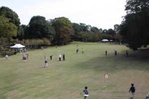 グラウンドゴルフ会場全体の様子